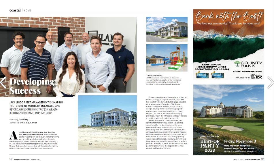 JLAM Profile Piece in Coastal Style Magazine